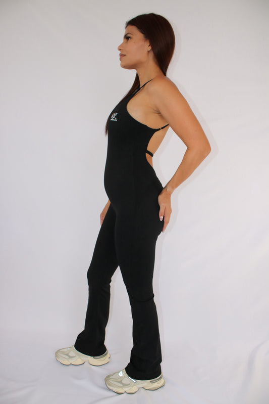 Criss Cross Jumpsuit Black